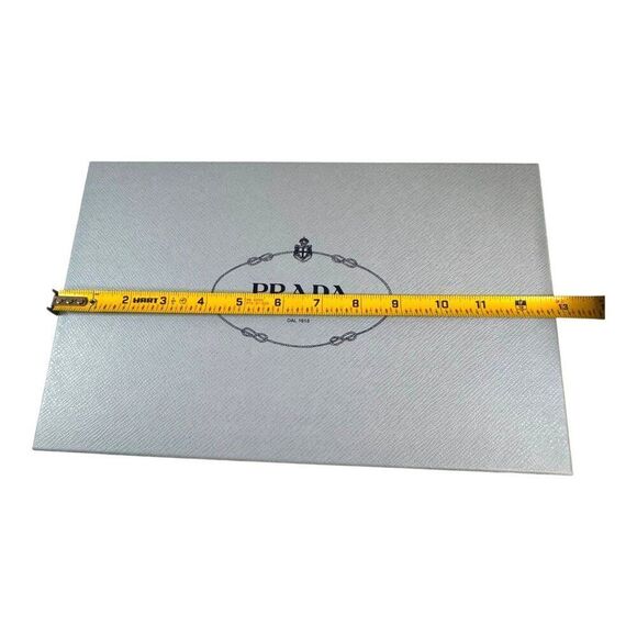 Prada Milano Designer Empty Shoe Box 12x8x5 Authentic Storage Gift Organization - Picture 4 of 10